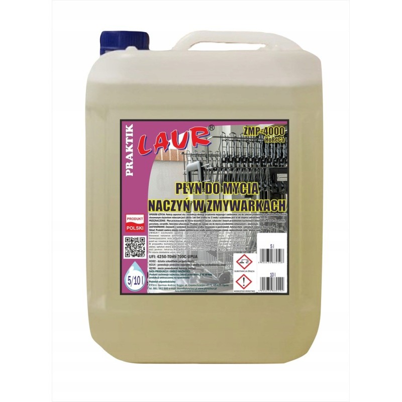 PŁYN DO MYCIA NACZYŃ W ZMYWARKACH GASTRONOMICZNYCH - 5L