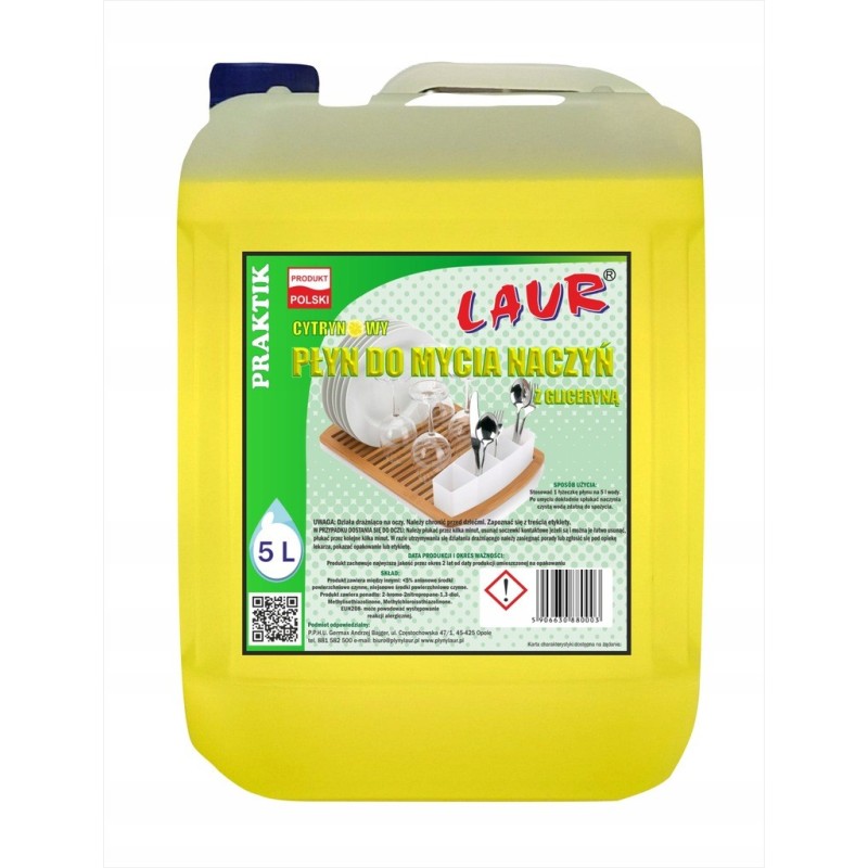 PŁYN DO MYCIA NACZYŃ CYTRYNOWY GĘSTY  5L