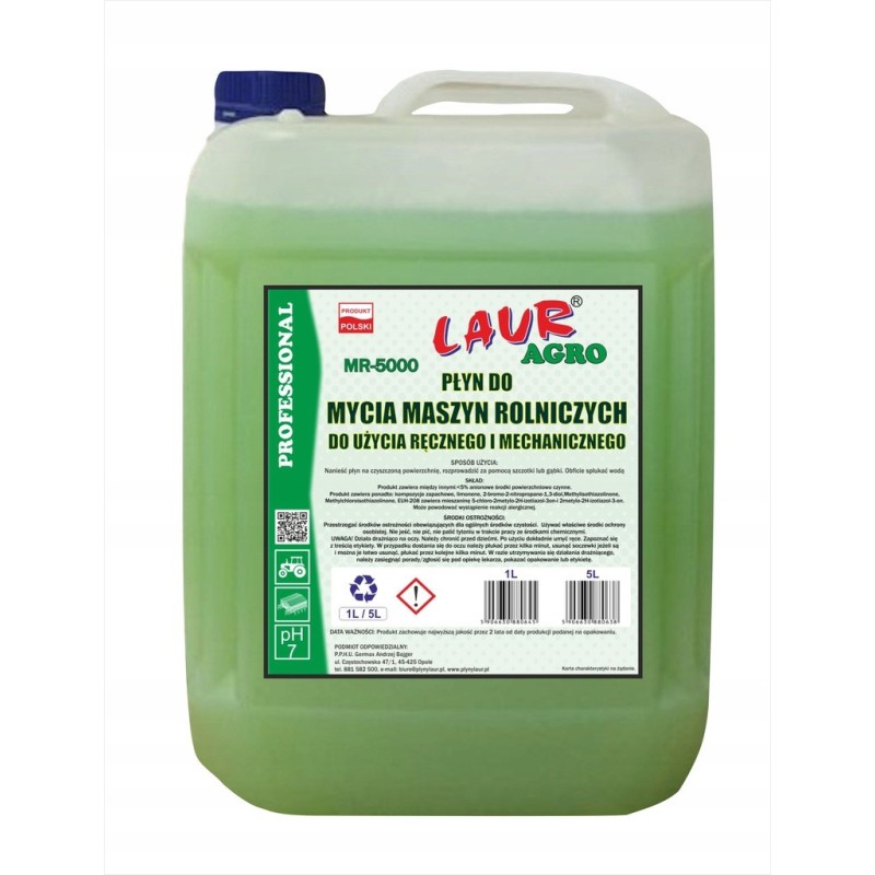 PŁYN DO MYCIA MASZYN ROLNICZYCH 5L