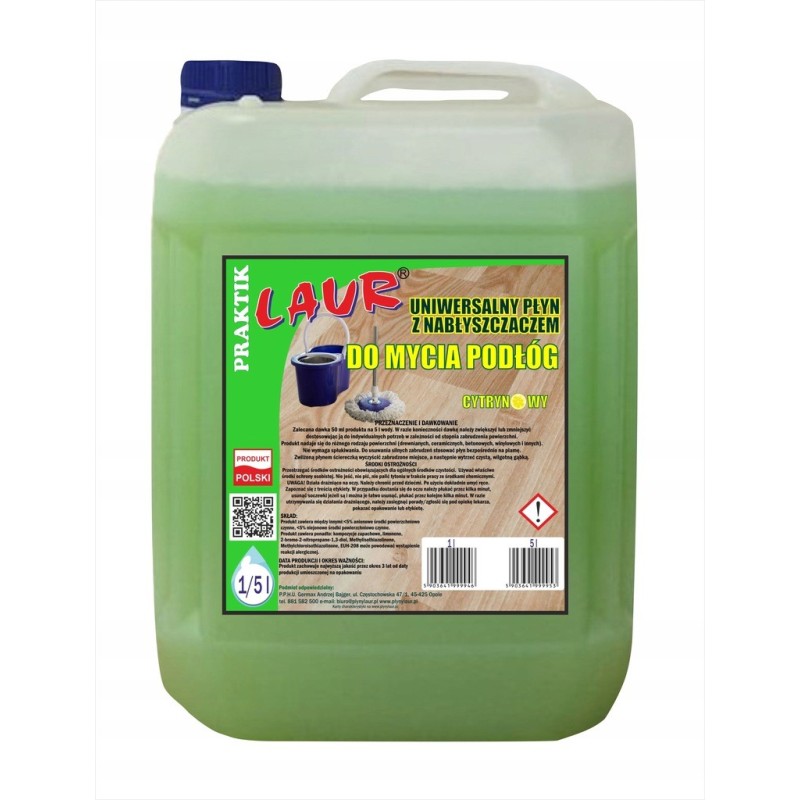 PŁYN Z NABŁYSZCZACZEM DO MYCIA PODŁÓG 5L