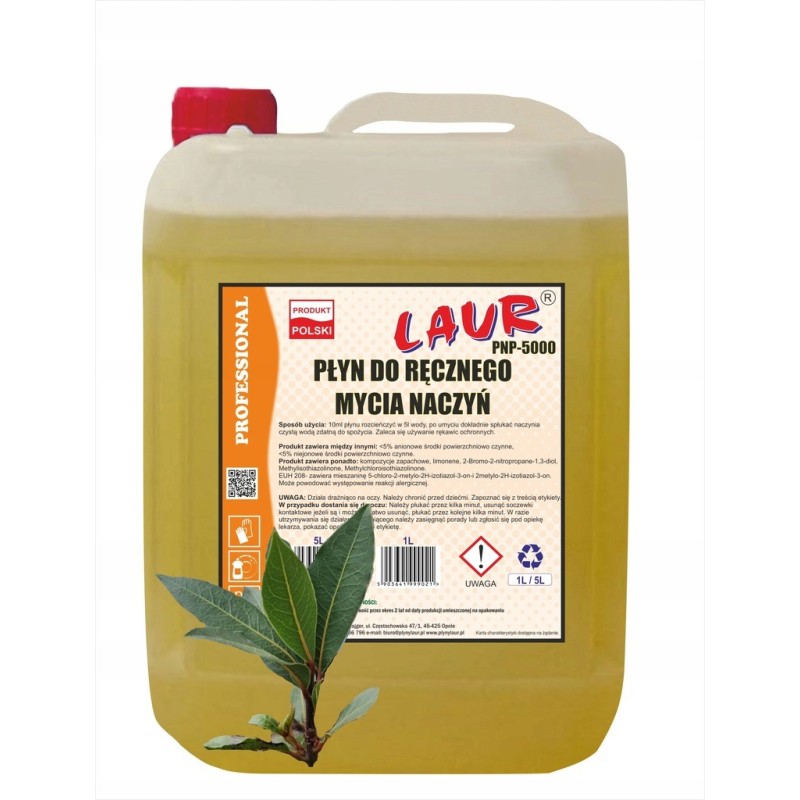 PŁYN DO RĘCZNEGO MYCIA NACZYŃ  5L