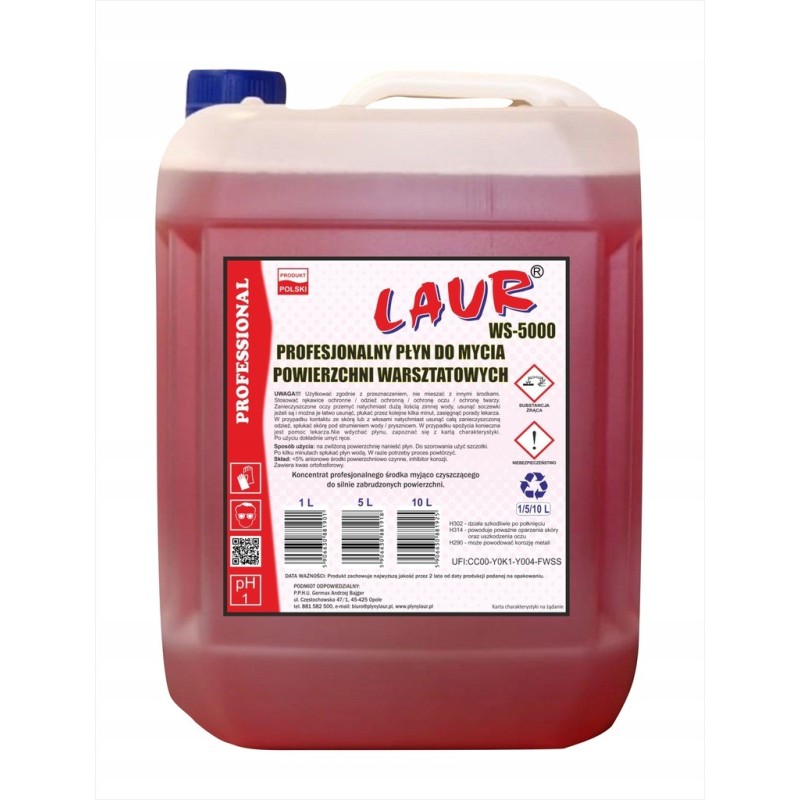 PŁYN DO MYCIA POSADZEK WARSZTATOWYCH - 5L