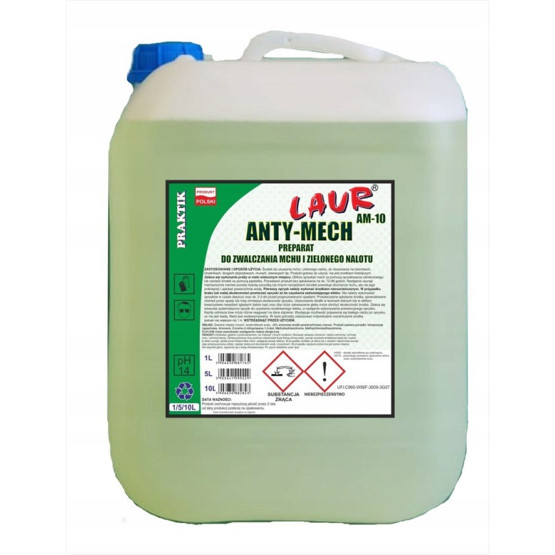 ANTYMECH PRAKTIK - PREPARAT DO USUWANIA MCHU I ZIELONEGO NALOTU - 10L