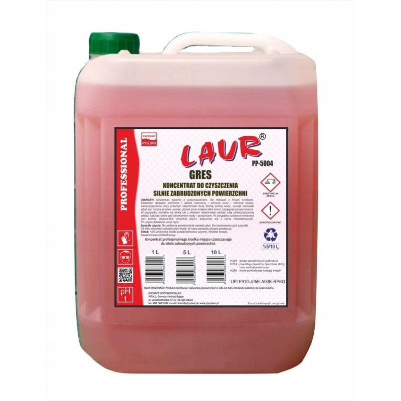 PŁYN DO CZYSZCZENIA GRESU - 5L