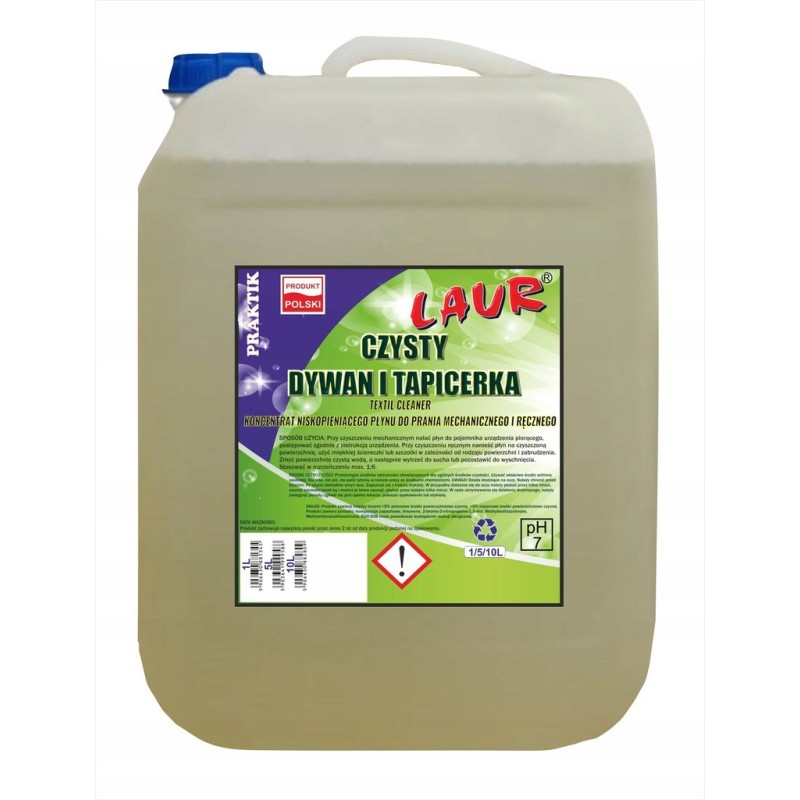 KONCENTRAT NISKOPIENIĄCEGO PŁYNU PRANIA DYWANÓW I TAPICERKI  10L