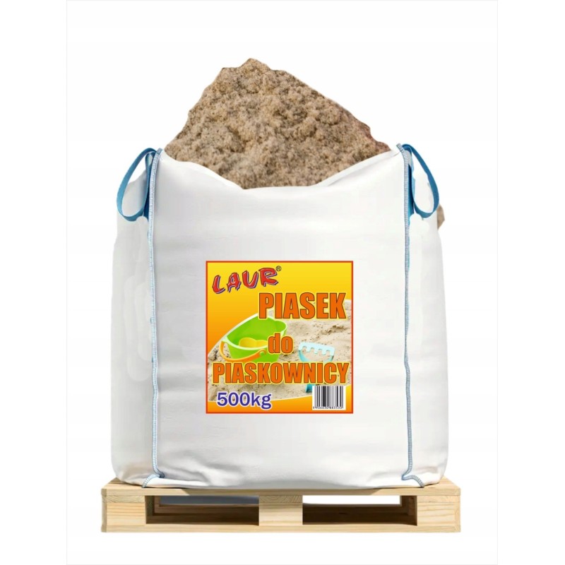 PIASEK Z ATESTEM PZH - DO PIASKOWNICY - BIG BAG 500kg