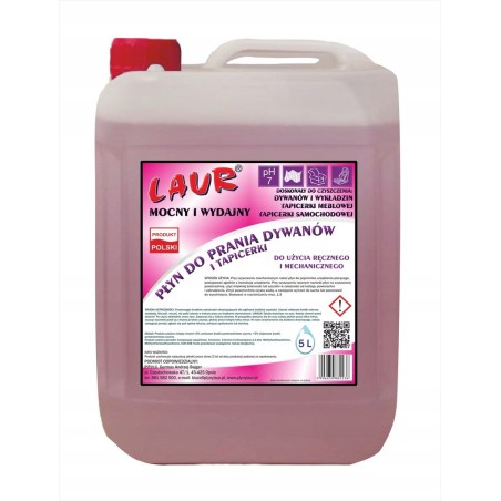 NISKOPIENIĄCY PŁYN DO PRANIA TAPICERKI I DYWANÓW - 5L