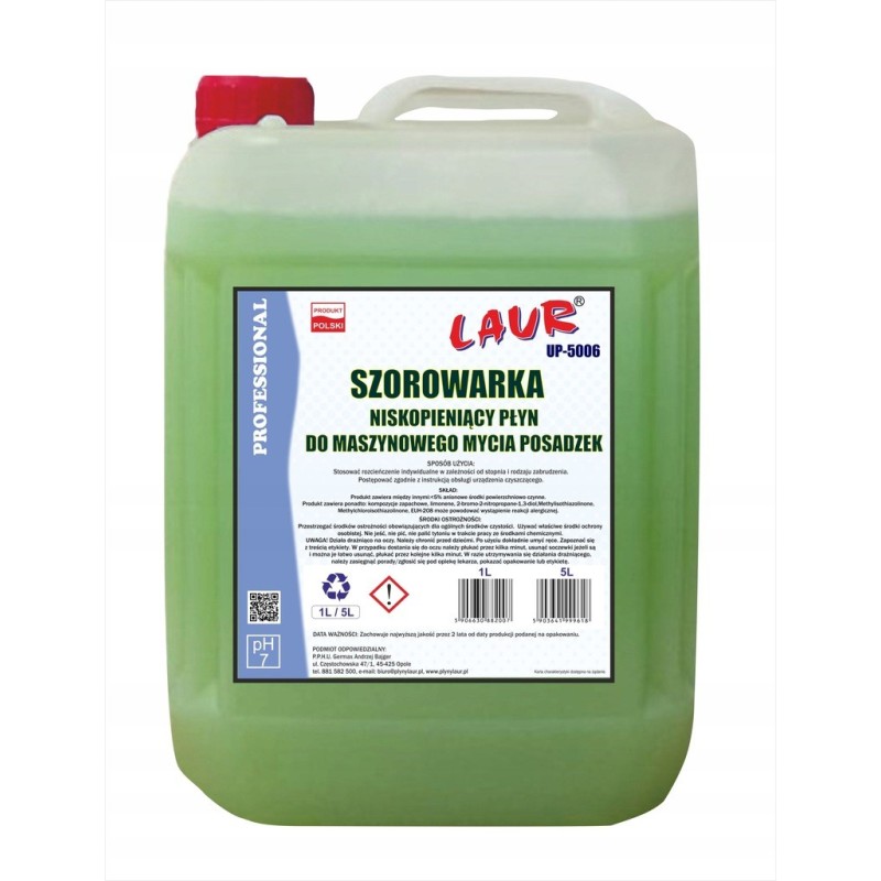 SZOROWARKA - NISKOPIENIĄCY PŁYN DO MASZYNOWEGO MYCIA POSADZEK - 5L