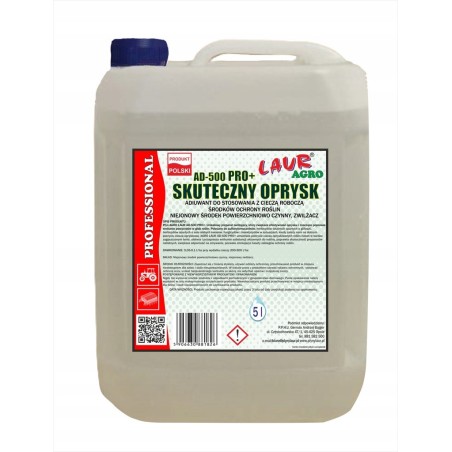 AD-500 PRO PROFESSIONAL Adiuwant SKUTECZNY OPRYSK 5L