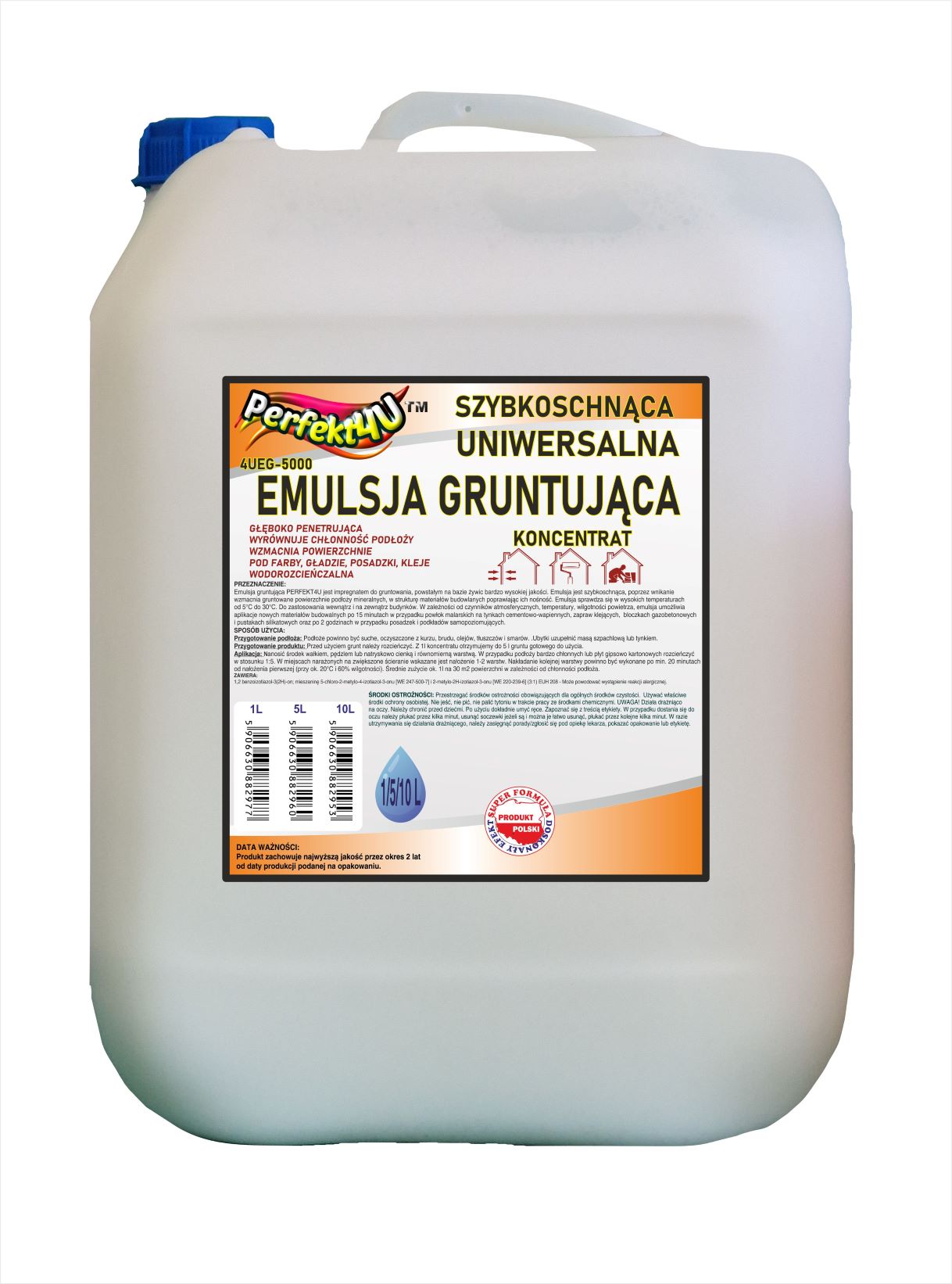 UNIWERSALNA EMULSJA GRUNTUJĄCA Perfetk4U - 10L - GERMAX zdjęcie 1