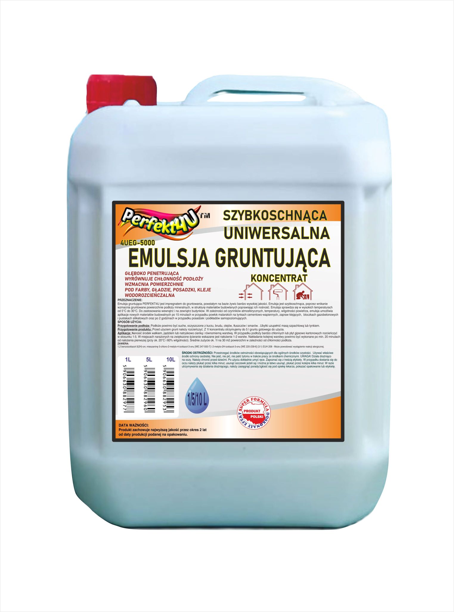 UNIWERSALNA EMULSJA GRUNTUJĄCA Perfetk4U - 5L - GERMAX zdjęcie 1