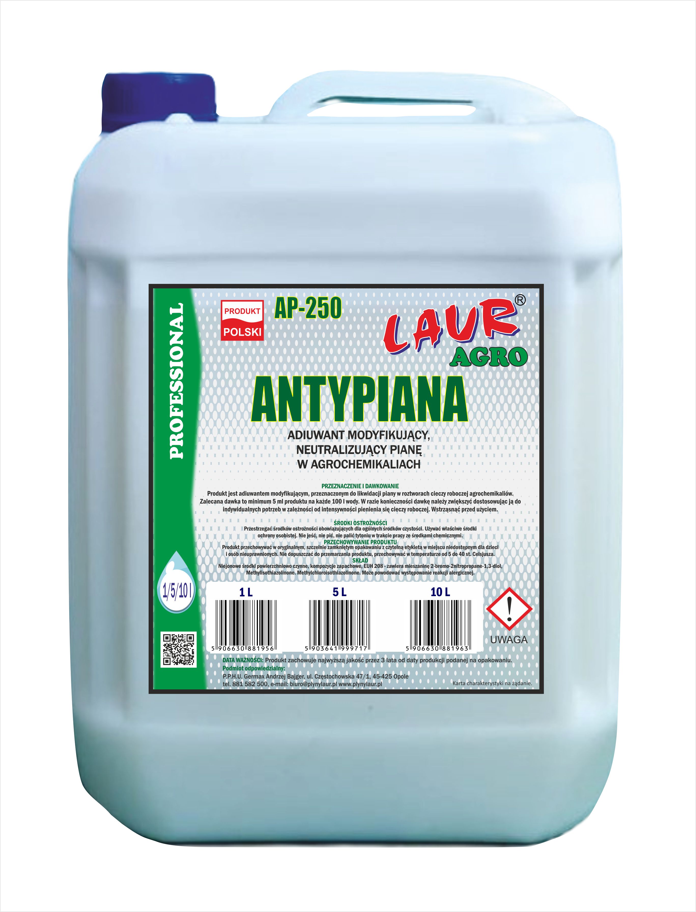 ANTYPIANA AGRO - 5L - GERMAX zdjęcie 1