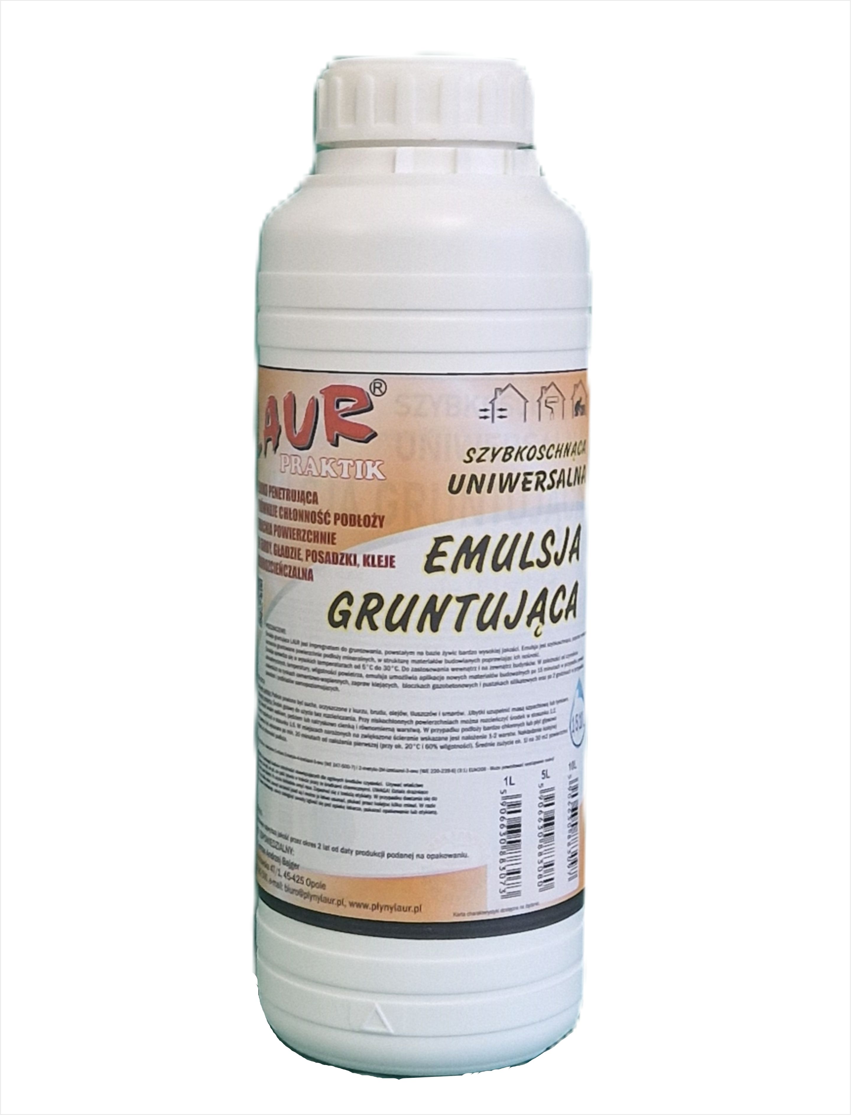 UNIWERSALNA EMULSJA GRUNTUJĄCA LAUR PRAKTIK - 1L - GERMAX zdjęcie 1