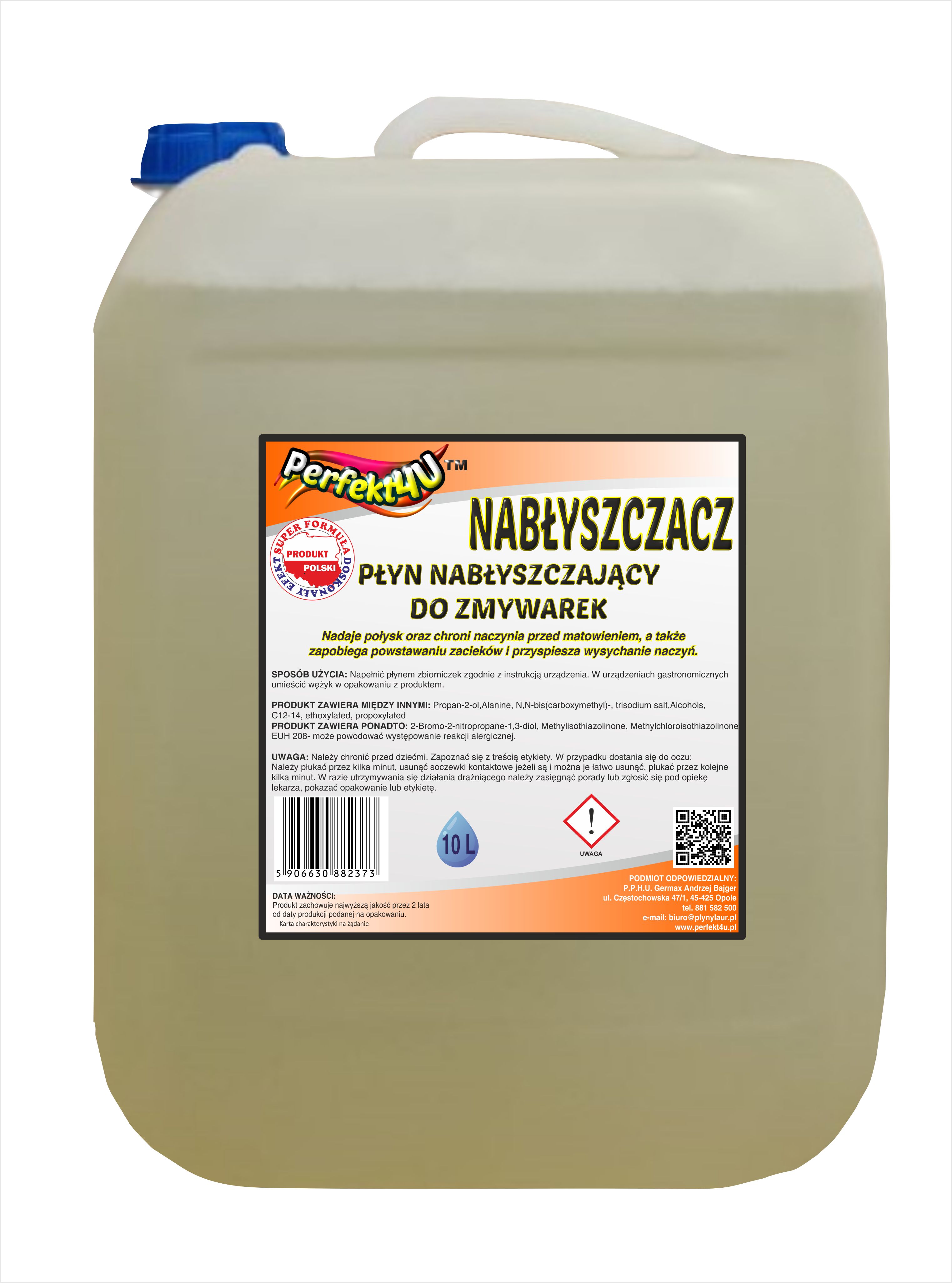 NABŁYSZCZACZ DO ZMYWARKI - 10L - GERMAX zdjęcie 1