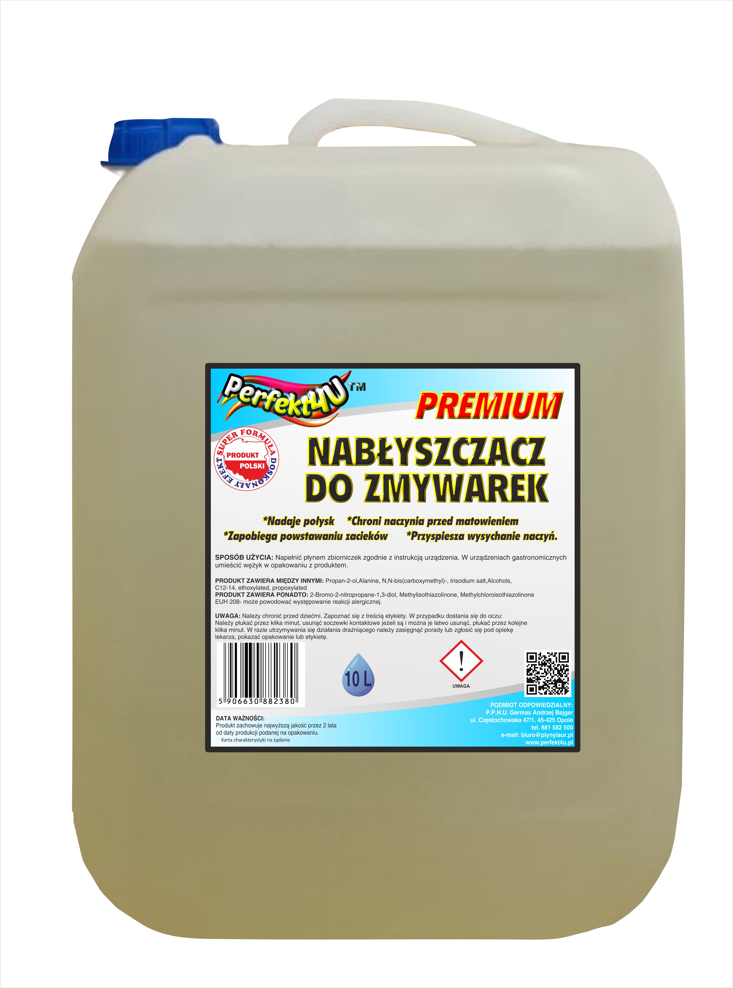 NABŁYSZCZACZ DO ZMYWARKI - PREMIUM - 10L - GERMAX zdjęcie 1