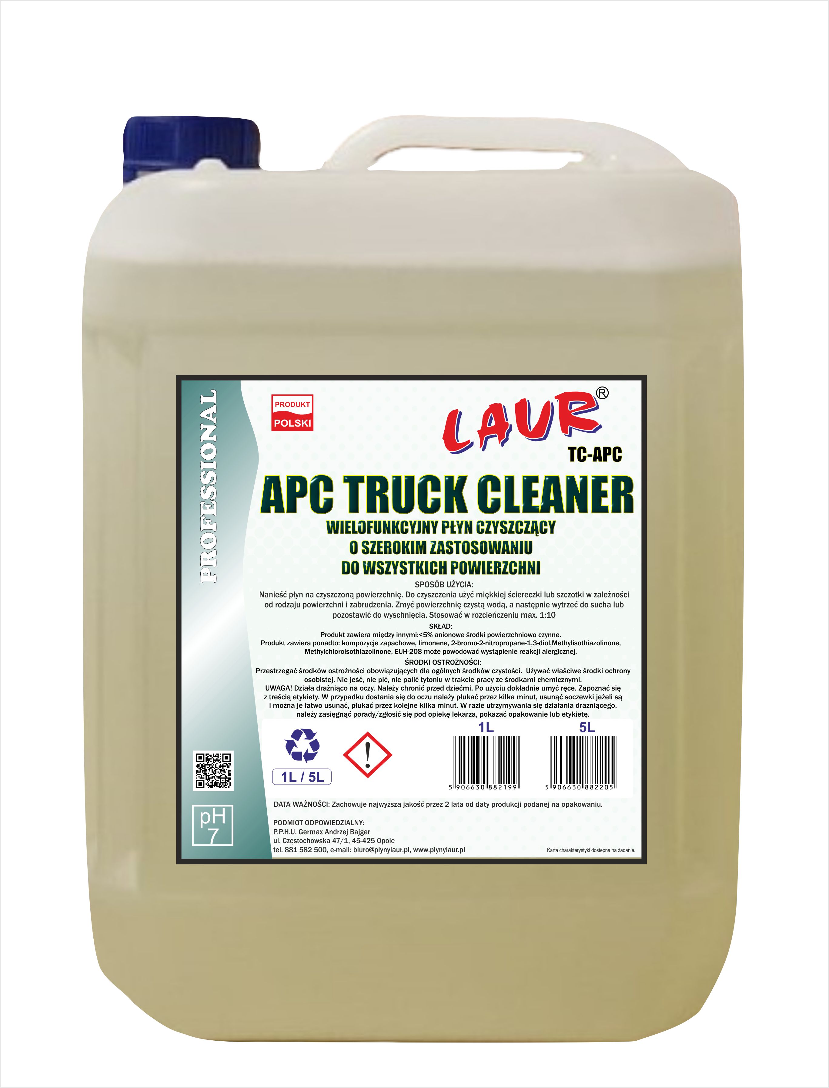 APC TRUCK CLEANER - 5L zdjęcie 1