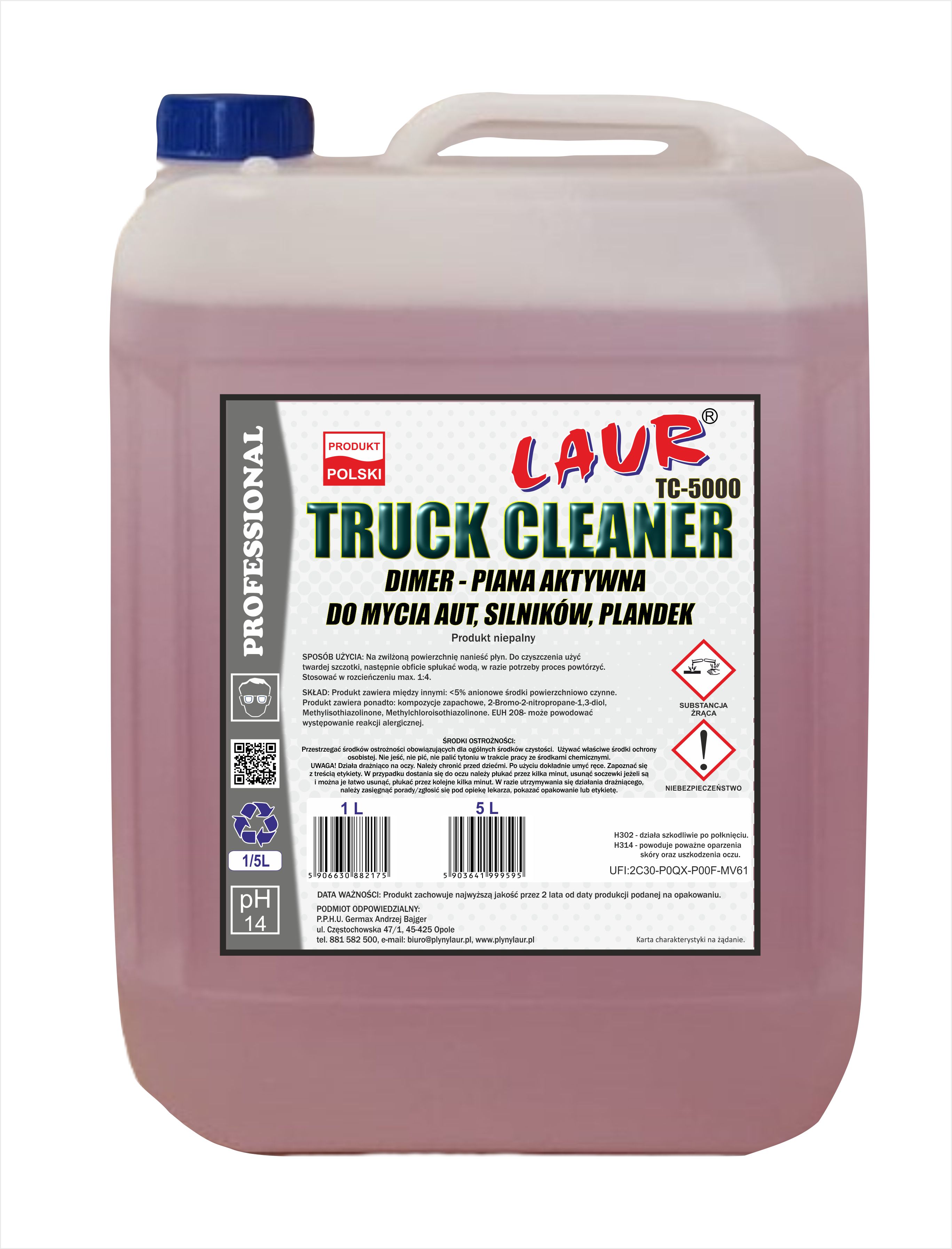 DIMER - PIANA AKTYWNA DO MYCIA POJAZDÓW, NACZEP, SILNIKÓW - TRUCK CLEANER - GERMAX zdjęcie 1